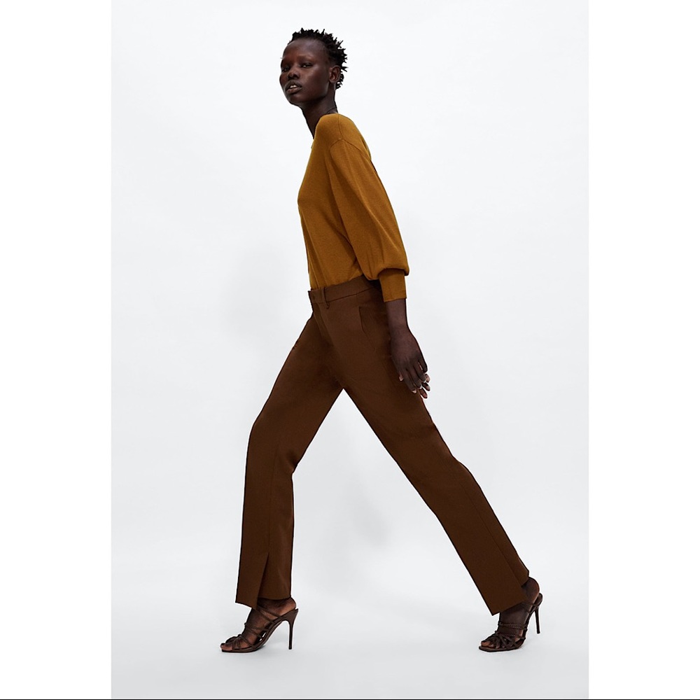 Zara Ocher Puff Sleeved Sweater - Picture 3 of 8